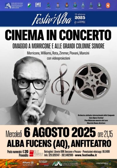 alba fucens aq anfiteatro cinema in concerto omaggio a ennio morricone