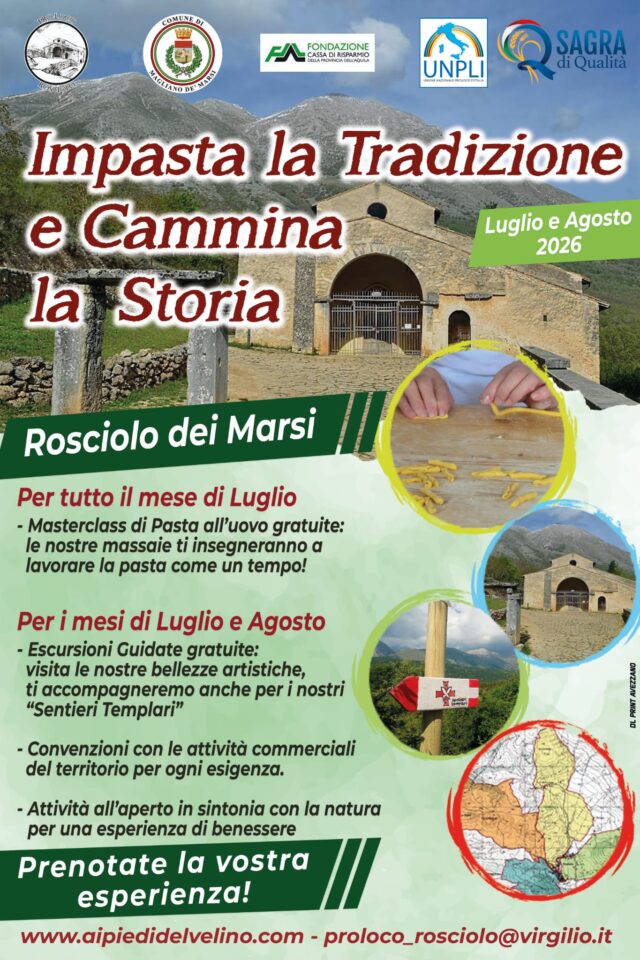 Impasta la tradizione e Cammina la storia Rosciolo dei Marsi